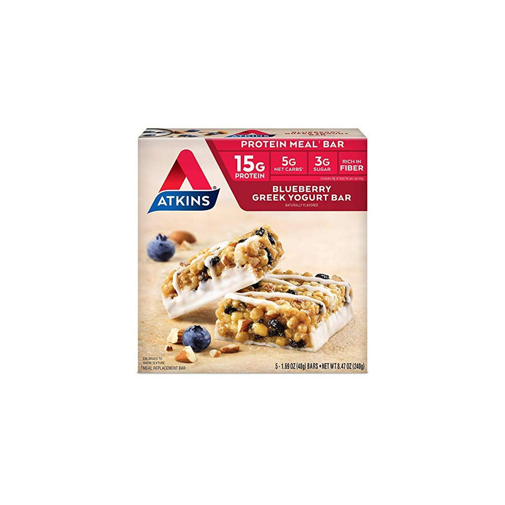 Atkins Advantage Meal Bars - Blueberry Greek Yoghurt X 5 Bars