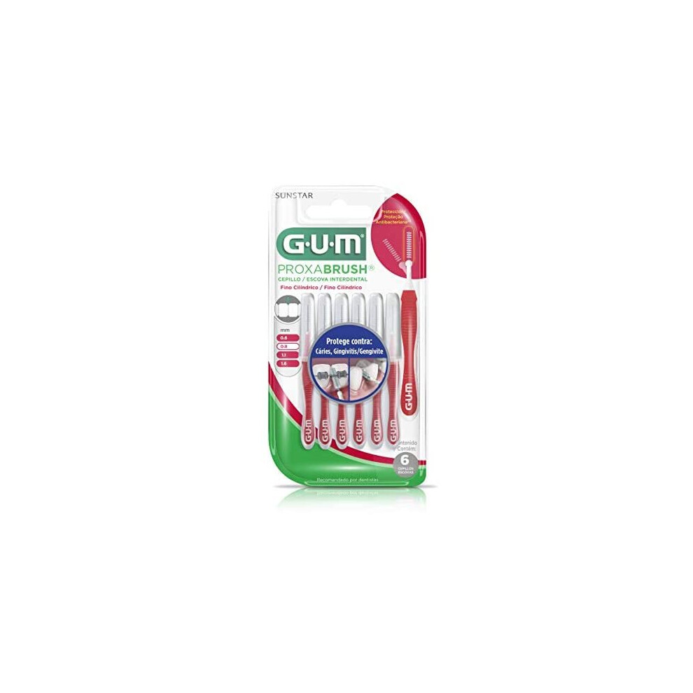 Gum Proxabrush Trav-Ler 4 Interdental Brushes - Model : 1314: 0,8 Mm