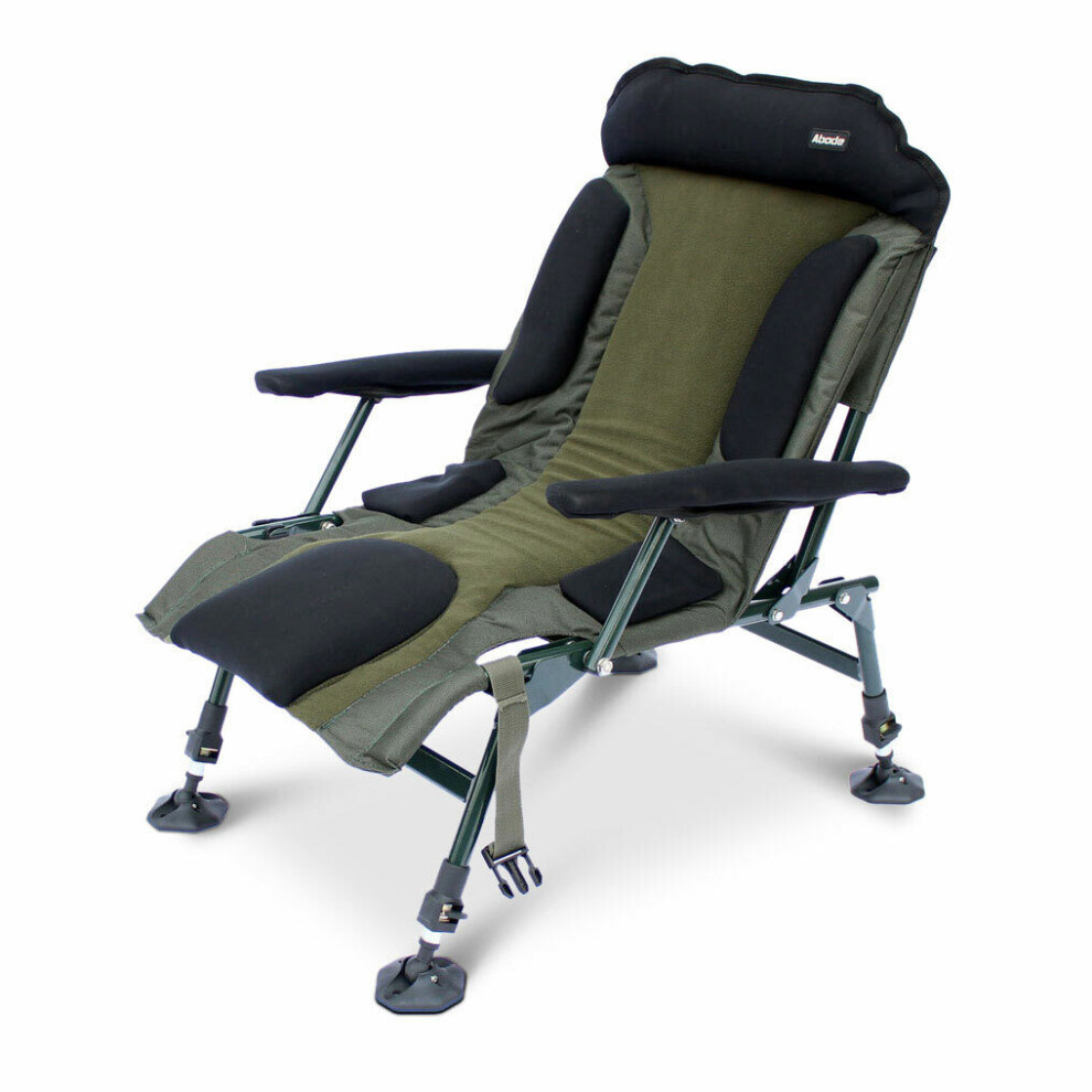 Abode Carp Fishing Camping Folding Easy-Arm Lo-Armchair Sport Chair