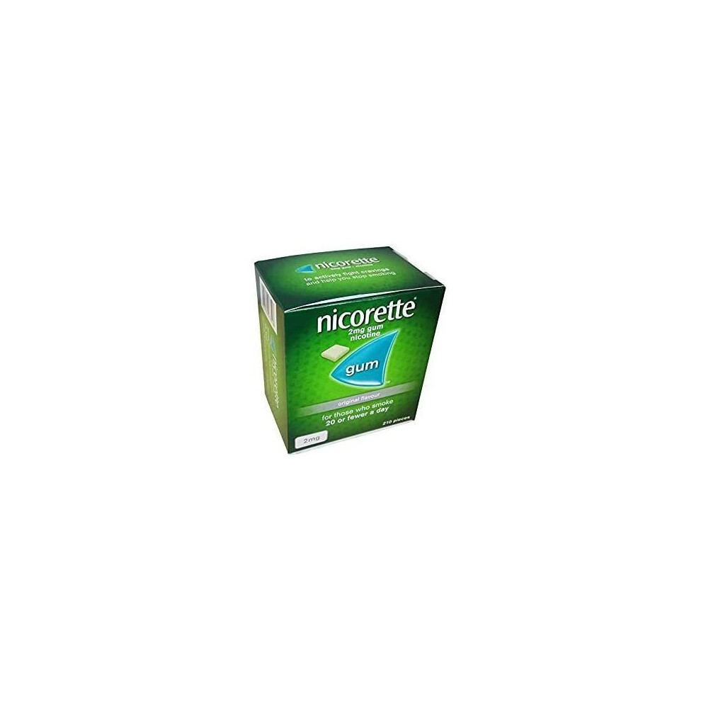 Nicorette Original Flavour 2 miligram Gum 210 x 3 Packs