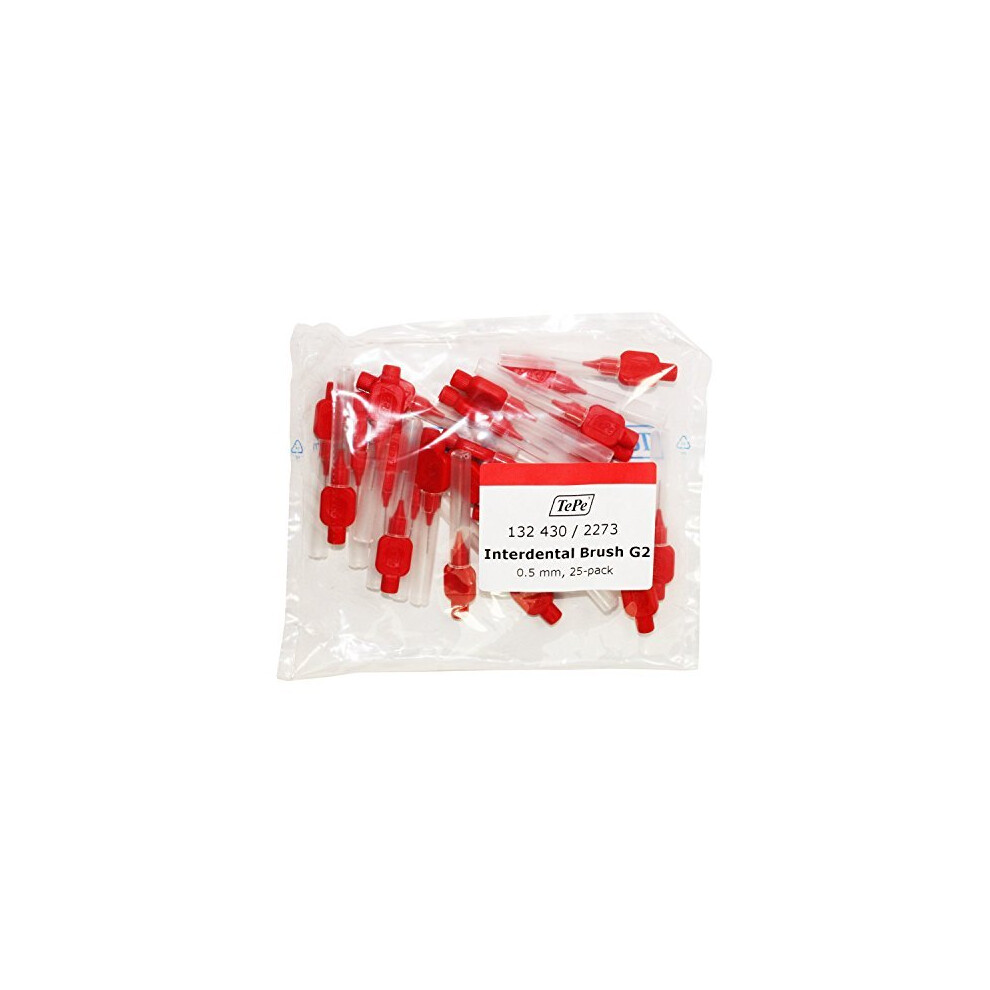 Tepe Red Interdental Brush 0.5Mm 25 Pack