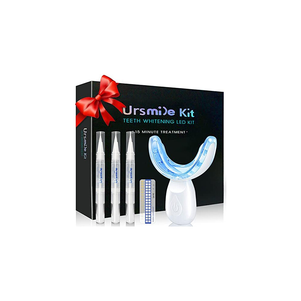 Teeth Whitening Kit with LED Light for Sensitive Teeth and Tooth Whitening System, Home Teeth Whitener with 3 Teeth Whitening Gel Refill Pe