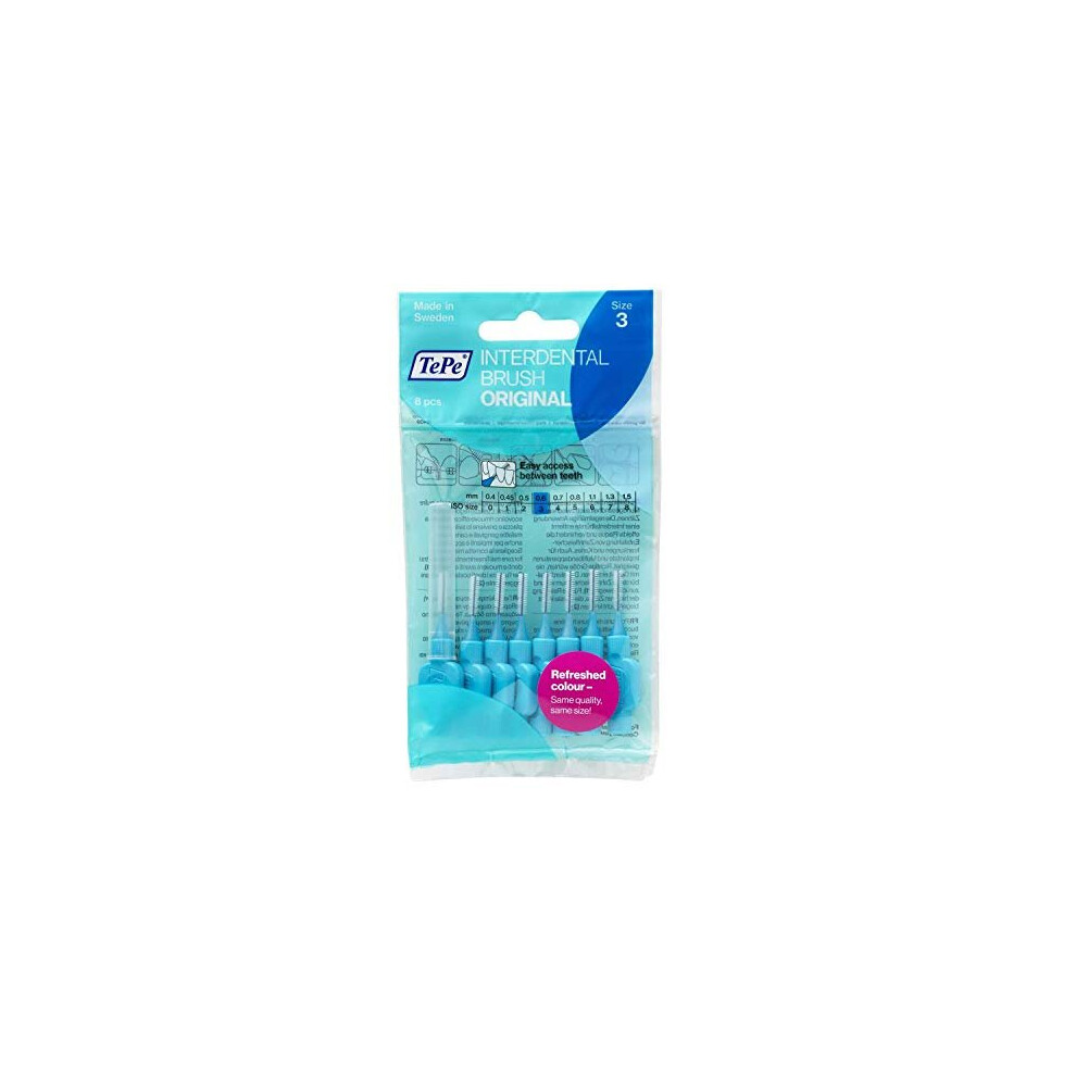 TePe 40 x Interdental Sticks, 0.6 mm, Blue (5 x 8 Pieces)