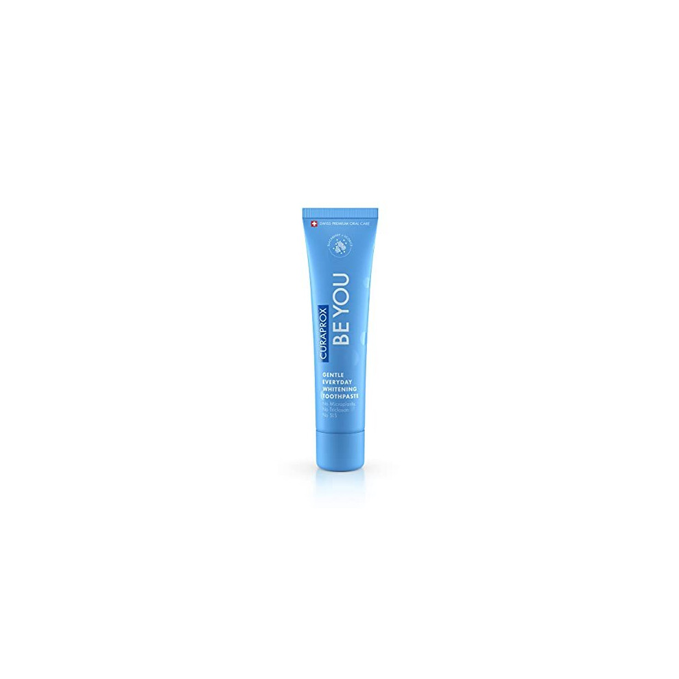 Curaprox Be You Blackberry + Liquorice Toothpaste 60Ml - Gentle Everyday Whitening Toothpaste - Sls Free, Microplastic Free, Triclosan Blue