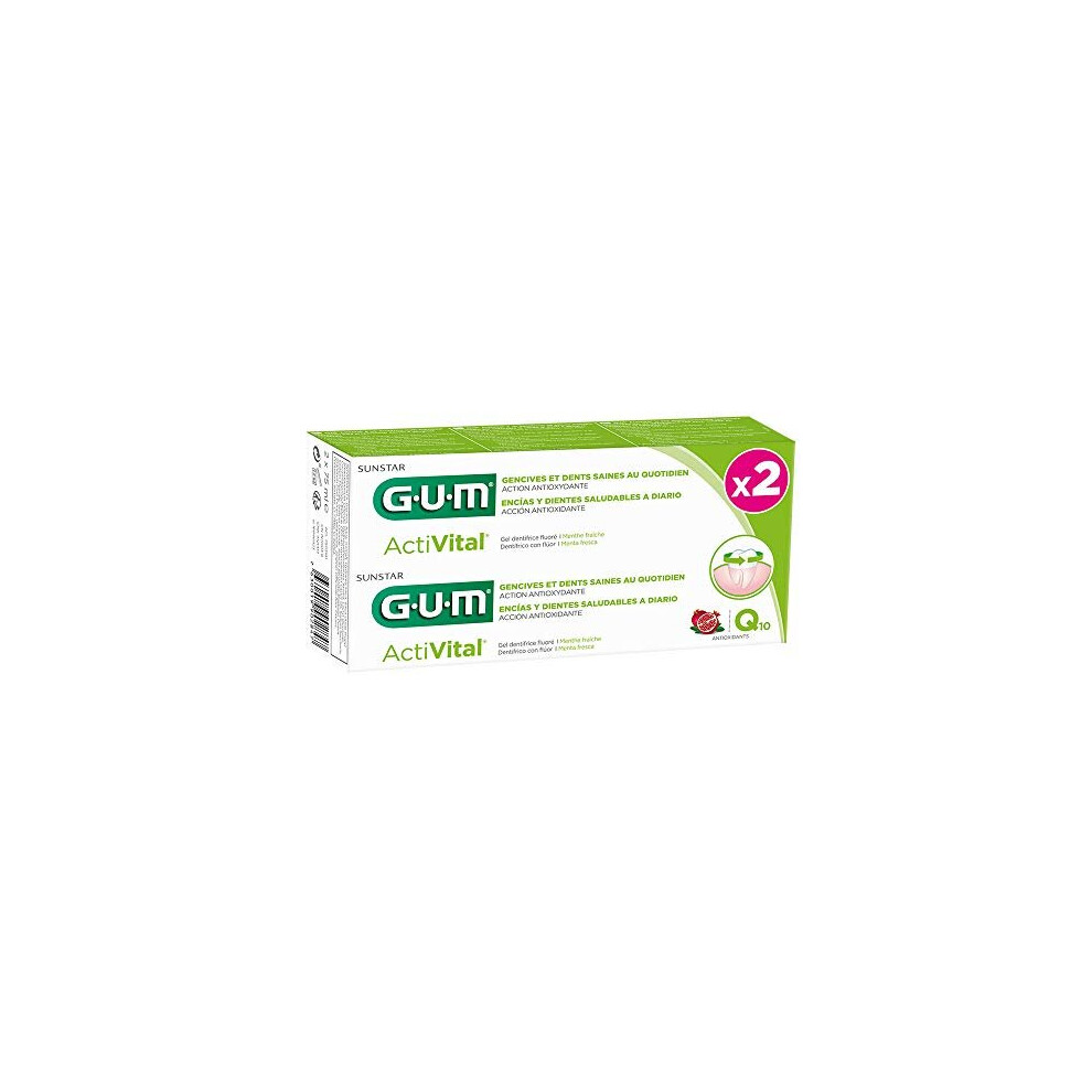 Gum Activital Toothpaste Q10 2 X 75Ml