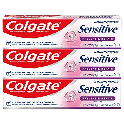 Colgate Colgate Sensitive Toothpaste, Prevent and Repair - Paste Formula (6 Ounce, 3 Count)