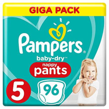 Pampers Baby - Dry Nappy Pants Giga Pack 5 96 Pants