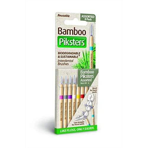 Bamboo Piksters Interdental Brushes Variety Pack 8 Pack on OnBuy