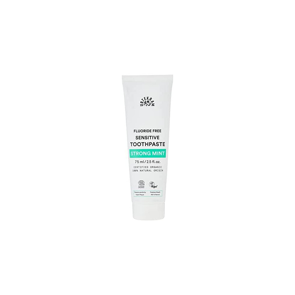 Urtekram Toothpaste - Strong Mint - Bio 9 - 75 Ml, Vegan, Organic, Flour Free, Natural Origin - Image 3