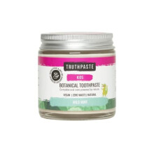 TRUTHPASTE Kids Childrens Natural Zero Waste Toothpaste (Mild Mint 100ml) Eco Friendly & Plastic Free, Mint Free with Coconut & Aloe Vera.