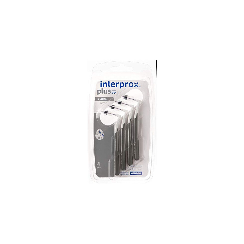 Interprox Plus X-Maxi Interdental Brushes Grey Pack of 4