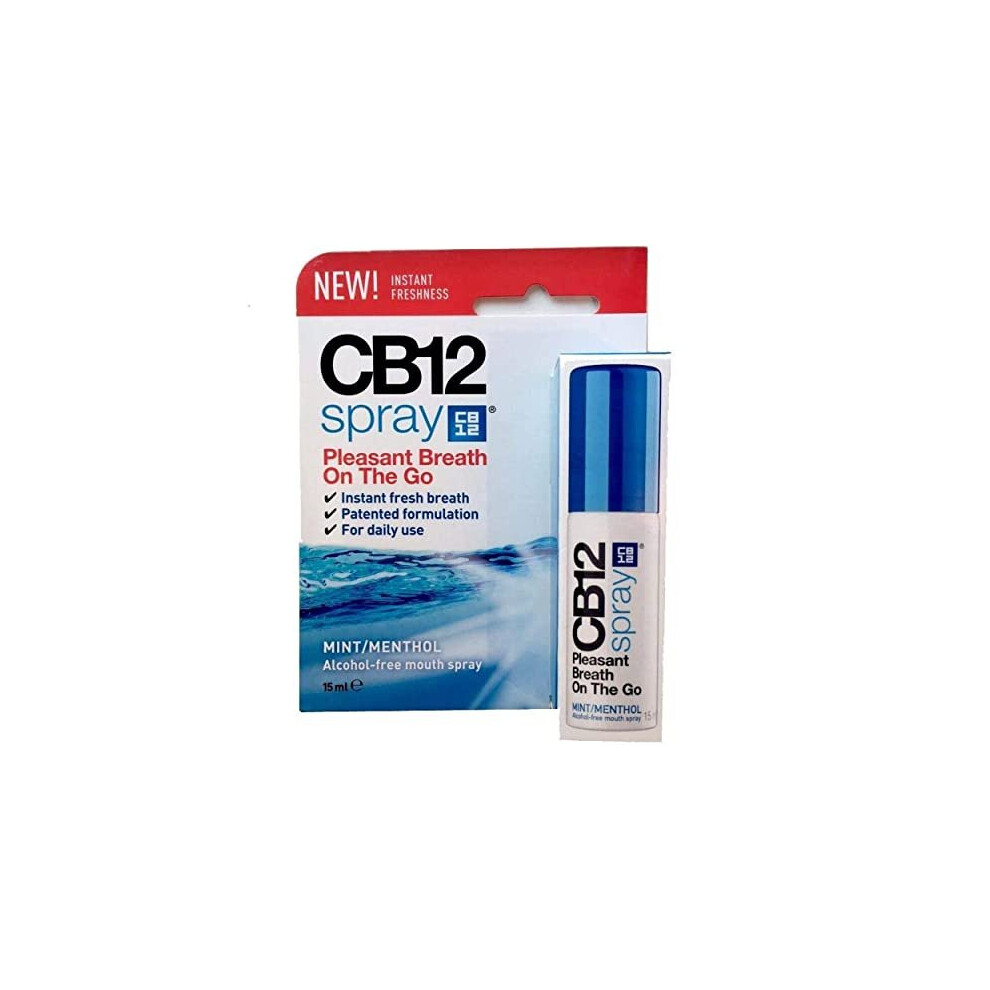 2 x CB12 Spray 15 ml for Fresh Breath Without Alcohol