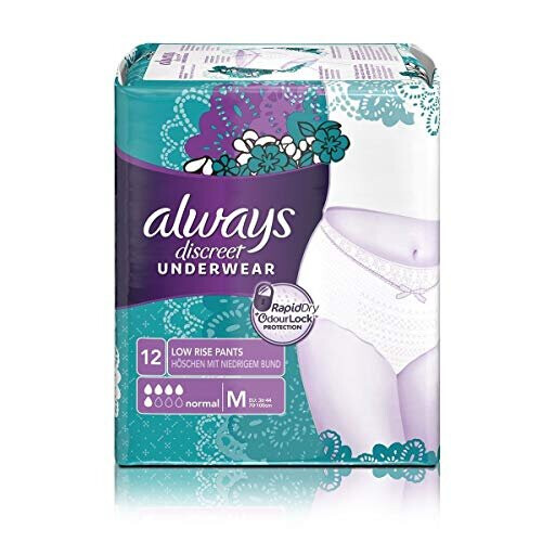 Always Always Discreet Medium Incontinence Pants - Pack of 12 2