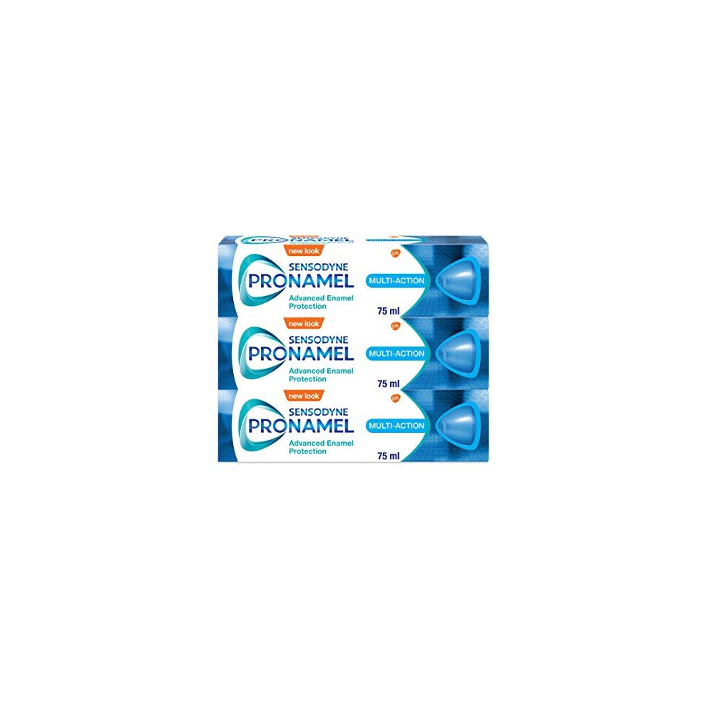 Sensodyne Pronamel Multi-Action Toothpaste, 75ml, Pack of 3