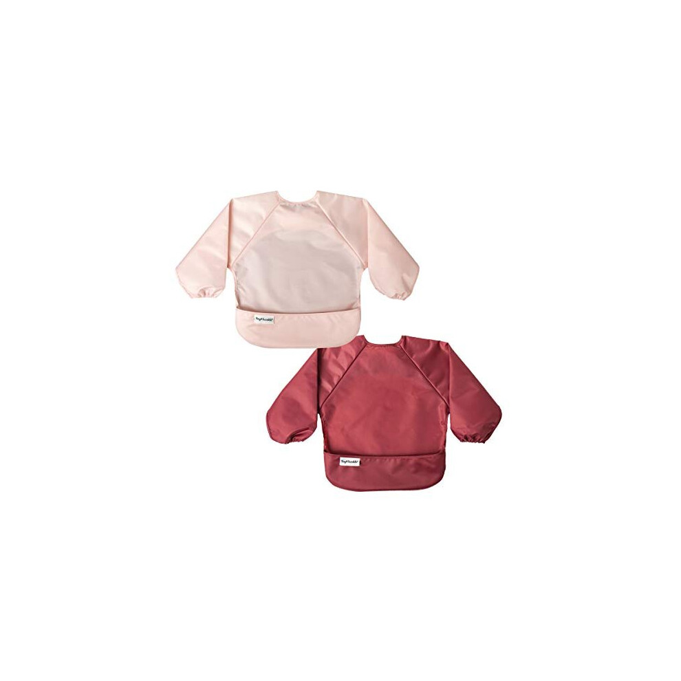 Tiny Twinkle Mess-Proof Full Sleeved Bib - Tug-Proof Closure, Waterproof Smock, Baby Toddler Bib 6-24 Months