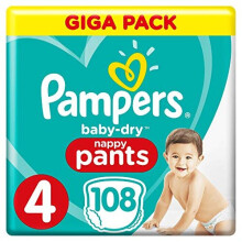 Pampers Baby-Dry Nappy Pants Up to 12 Hours