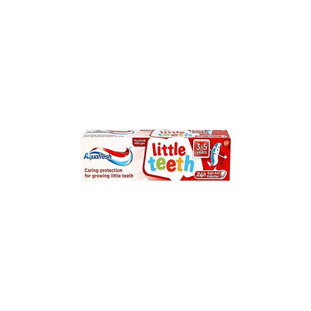 Aquafresh Toothpaste Little Teeth 3-5 Years 50ml (Pack of 6)