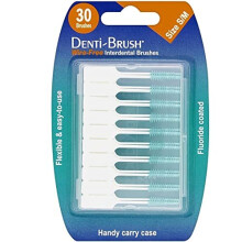 THREE PACKS of Denti-Brush Wire Free Interdental Brushes 30 Pack
