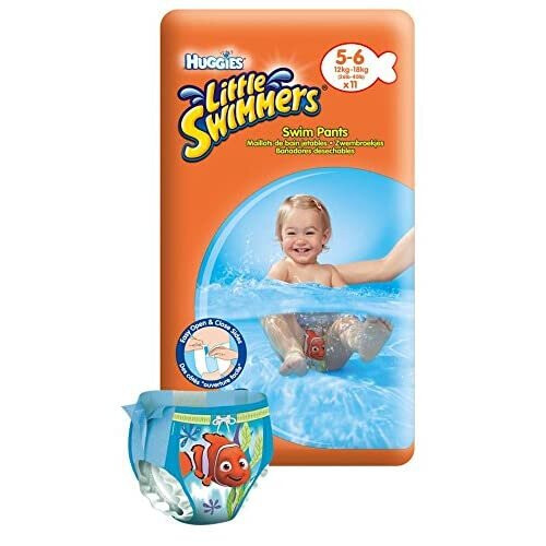 Huggies Little Swimmers Disposable Swim Nappies, Size 5-6 11