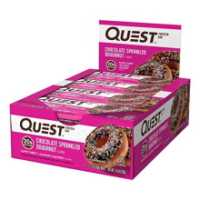 Quest Nutrition Chocolate Sprinkled Doughnut Protein Bar, 12-Count