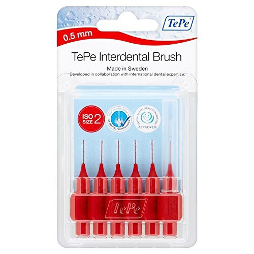 Tepe TePe Interdental Brush Red 0.5mm (6)