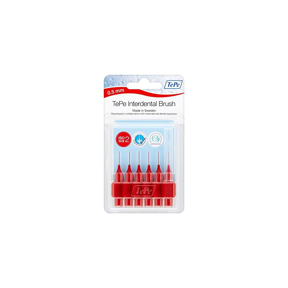 TePe Interdental Brush Red 0.5mm (6)