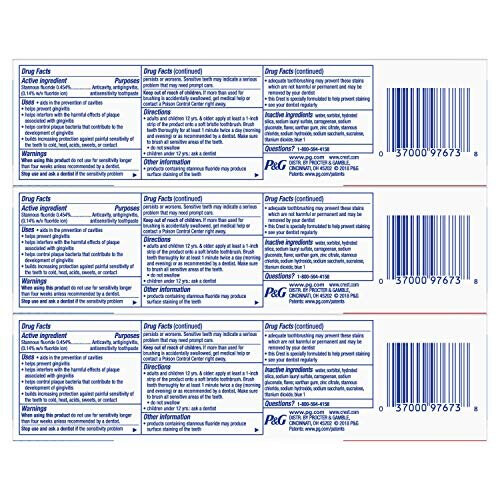 Crest Crest Pro-Health Οδοντόκρεμα Smooth, Καθαρό Μέντα, 4.6 oz, Συσκευασία 3 τεμαχίων 1