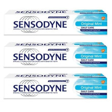 Sensodyne Daily Care Original Fluoride Toothpaste, 75ml (Pack of 3)