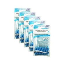 TePe 138240B Plastic Original Interdental Brush, 0.6 mm, Size 3, Blue, Total 40, Pack of 5