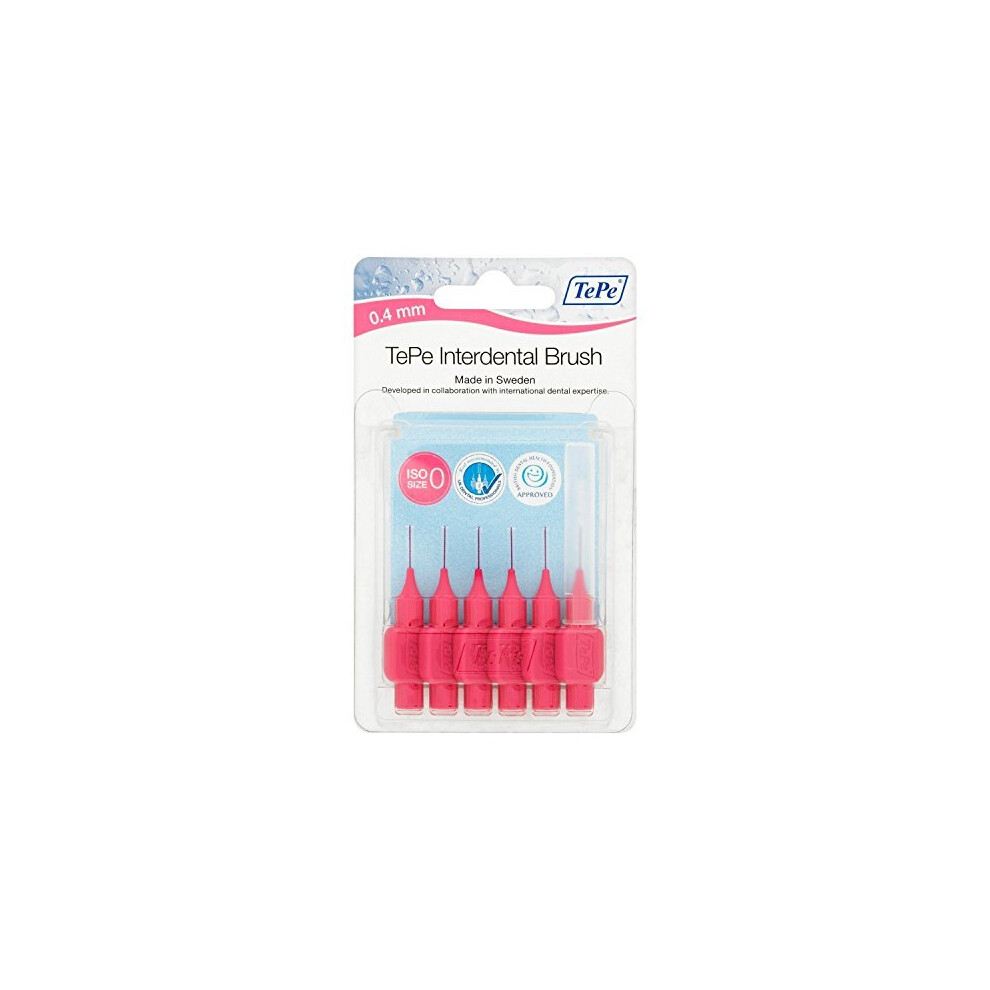 Tepe Interdental Brushes - 0.4Mm Pink