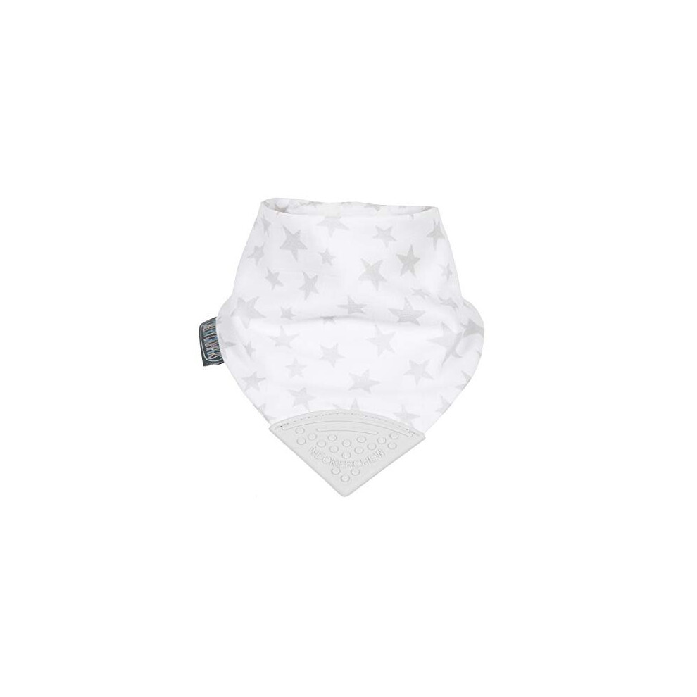 Baby Teething Dribble Bibs For Toddlers & Babies - Bandana Bibs With Silicone Teether For Boys & Girls Sustainably Sourced Bam Cheeky Chompers