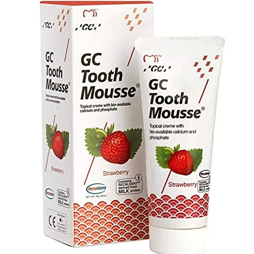 Gc GC Tooth Mousse Toothpaste 35ml Strawberry, Pack of 2 (2X 35ml)