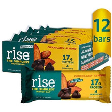 Rise Bar, The Simplest Protein Bar, Schokoladig-Mandel, 12 Riegel, je 2,1 Unzen (60 g)