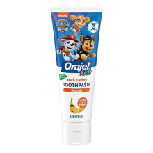 Orajel, Kinder, Kariesvorbeugende Fluorid-Zahnpasta, Paw Patrol, 2-10 Jahre, Natürlicher Fruchtiger Schaum, 4,2 oz (119 g)