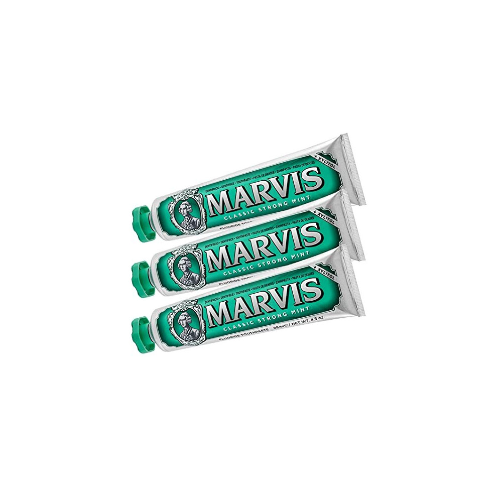 Marvis Toothpaste Classic Strong Mint 85ml, 3er Pack (3 x 85ml)