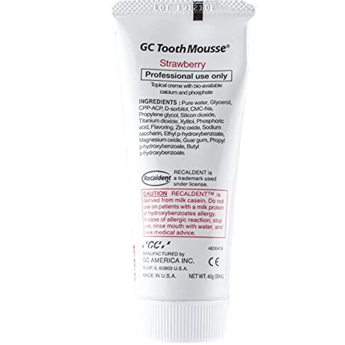 Gc GC Tooth Mousse Toothpaste 35ml Strawberry, Pack of 2 (2X 35ml) 2