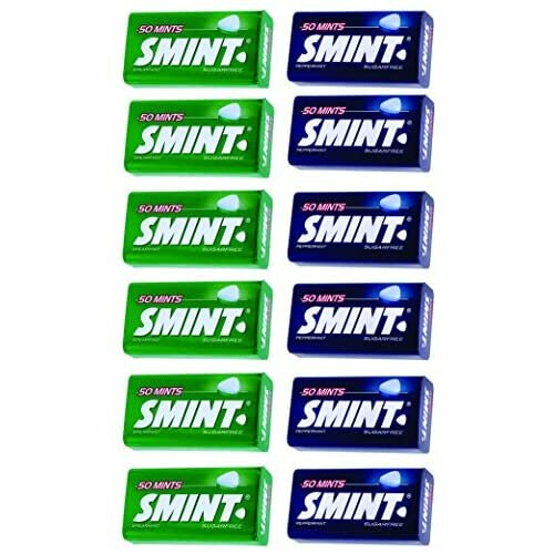 Smint Smint Mixed Tin, 6 Peppermint & 6 Spearmint Flavour -12 Pack