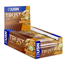 USN Trust Cookie Bar Salted Caramel - 15g Protein, On-the-Go & Post-Workout Snack (Vegetarian)