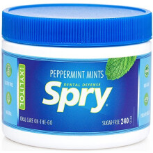 Spry Xylitol Mints, Natural Peppermint - 240-Count Fresh Breath & Dental Defense