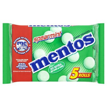 Mentos Spearmint Chewy Dragees, Pack of 5