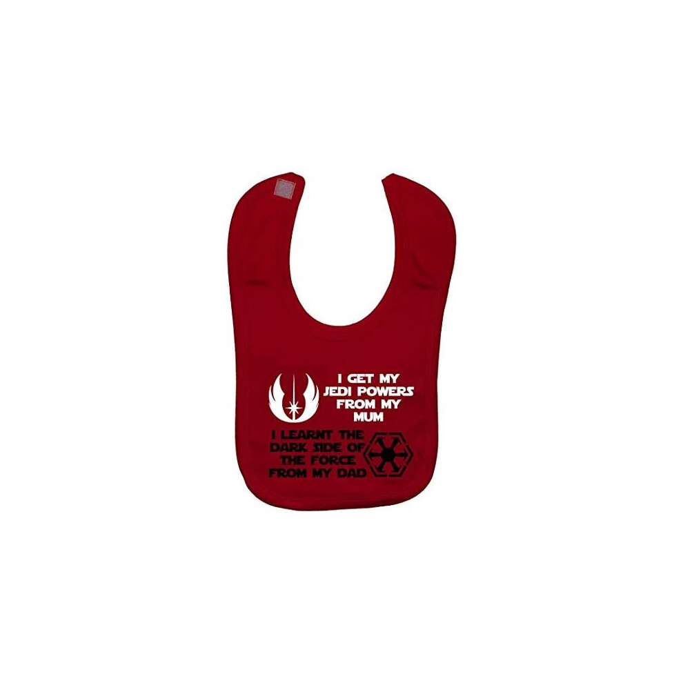 Acce Products Jedi Powers Mum Dark Side From Dad Baby Feeding Bib Touch Attached 0 To Approx 3 Years