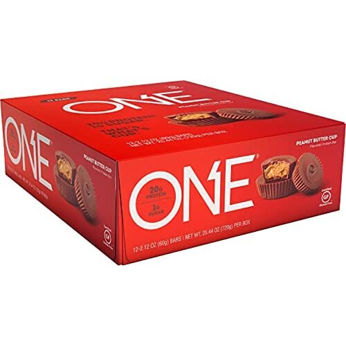 One Peanut Butter Cup Flavoured 12 Protein Bars 1