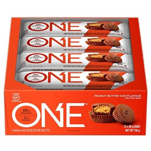 One Peanut Butter Cup Flavoured 12 Protein Bars 2
