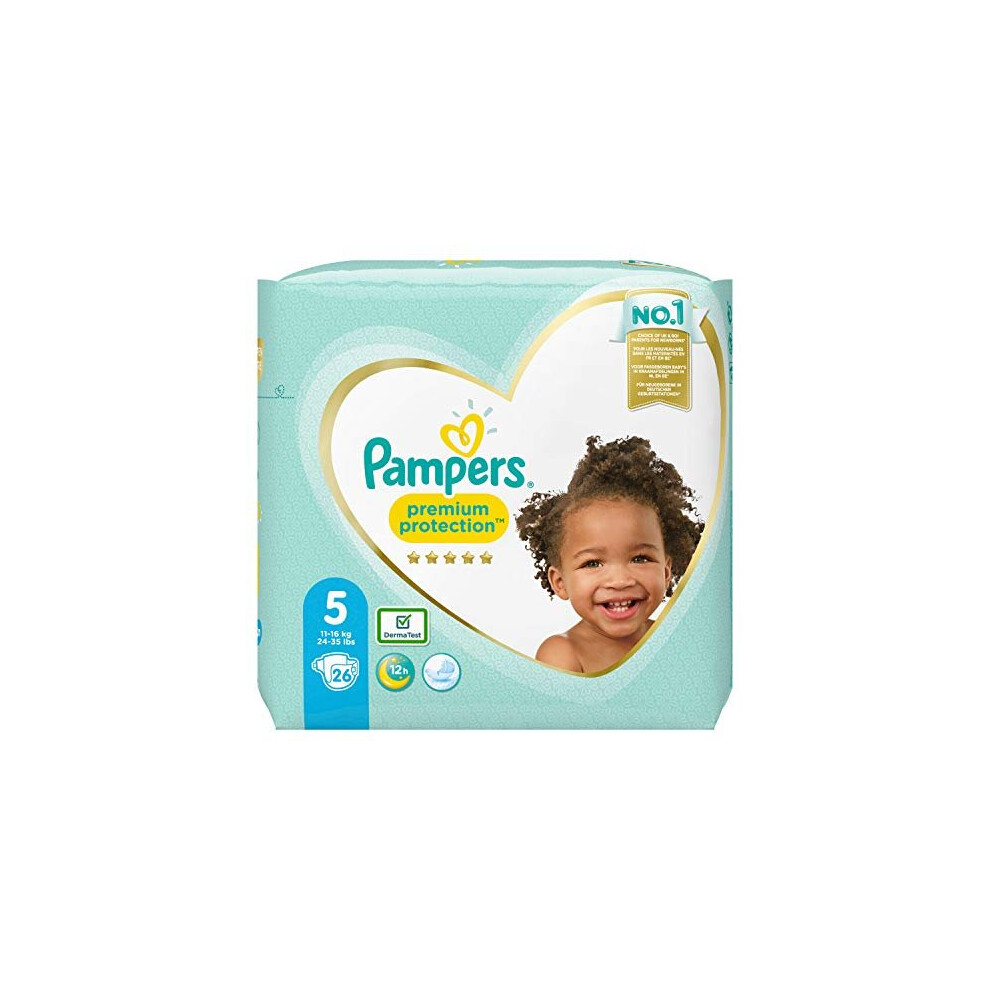 Pampers Premium Protection Size 5, 26 Nappies, 11 kg - 16 kg