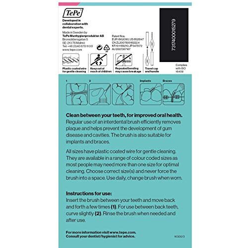 Tepe TePe Interdental Brushes 0.4mm Pink - 4 Packets of 8 (32Brushes) 1