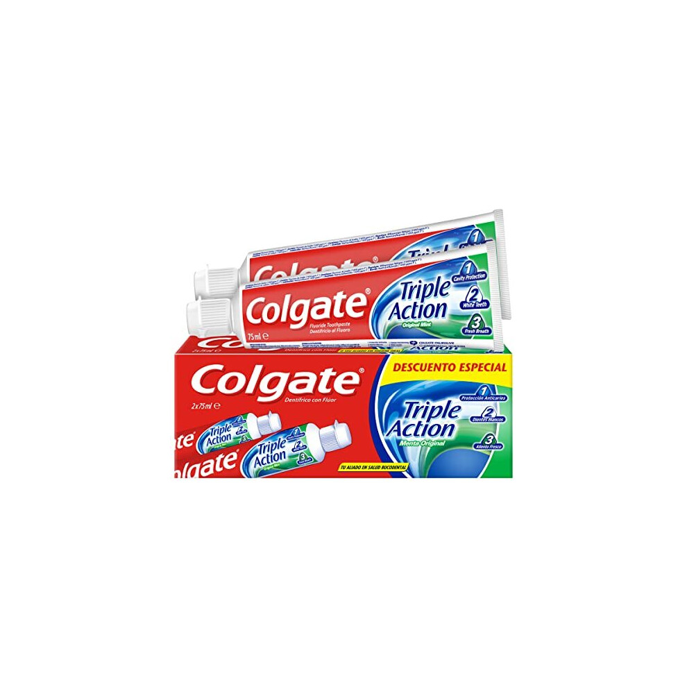 Colgate Triple Action Toothpaste - 2 X 75 Ml