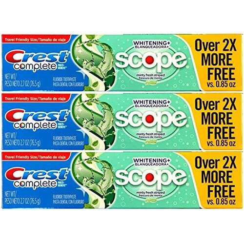 Crest Crest Whitening Plus Scope Tandkräm Mint 76 g (Pack om 6)