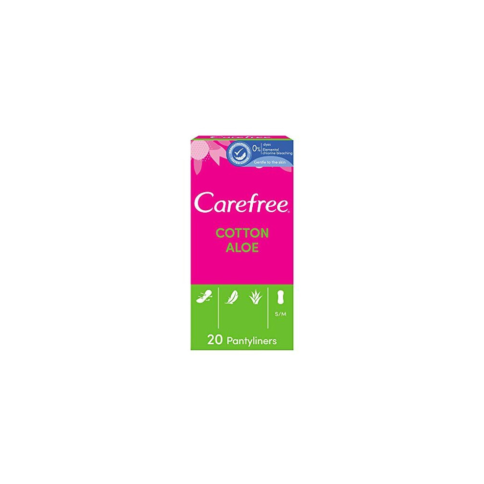 Carefree Panty Liners Breathable Aloe 20