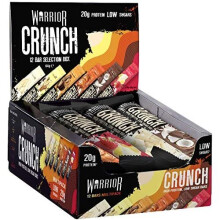 Warrior, CRUNCH - High Protein Bars - 20g Protein Each Bar - 12 Pack x 64g (Variety Pack)