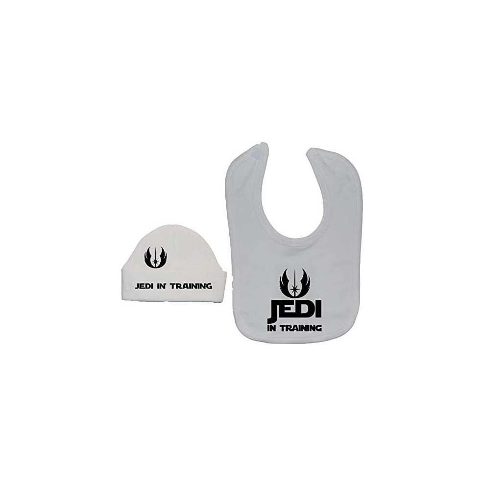 Acce Products Jedi In Training Baby Feeding Bib & Beanie Hat/Cap 0 To 12 Months